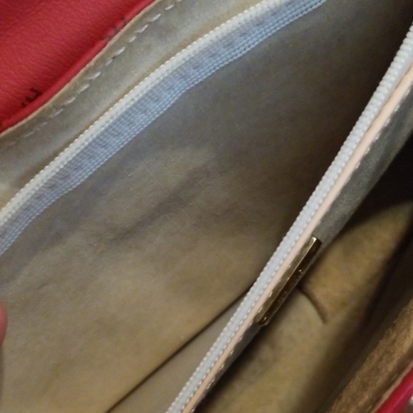 NWT, HCL red leather bag - Picture 5 of 7
